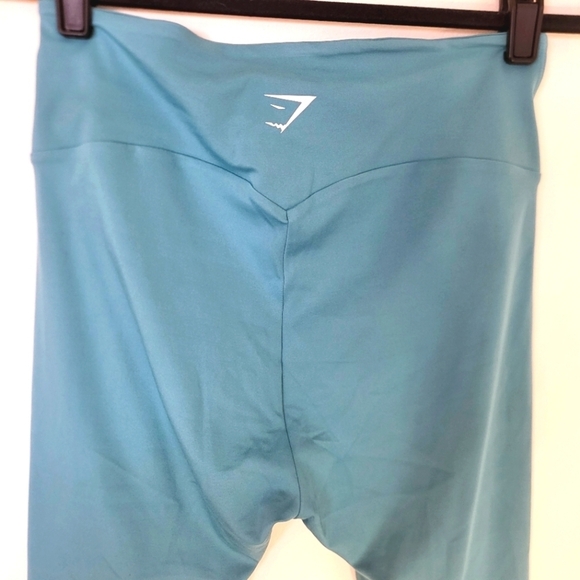 EUC Gymshark Training Cropped High-Waist Legging Capri Teal Women Xlarge - Picture 5 of 15